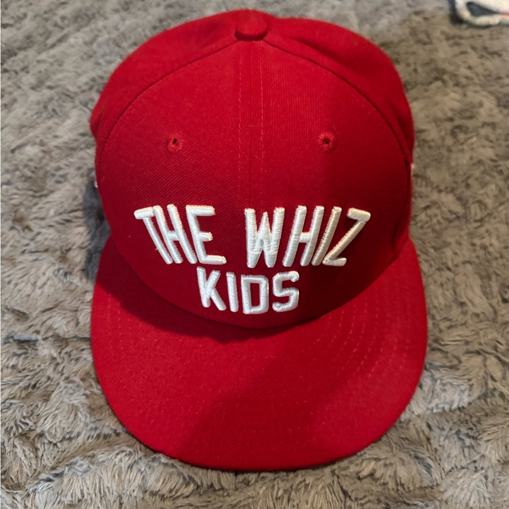 New Era Red and White Snapback Hat